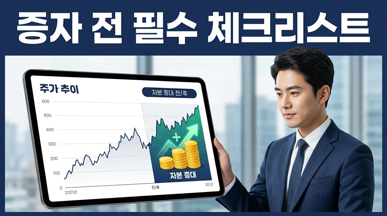 주식 증자전 확인사항: 유상·무상증자 완벽 분석 및 투자자 체크리스트