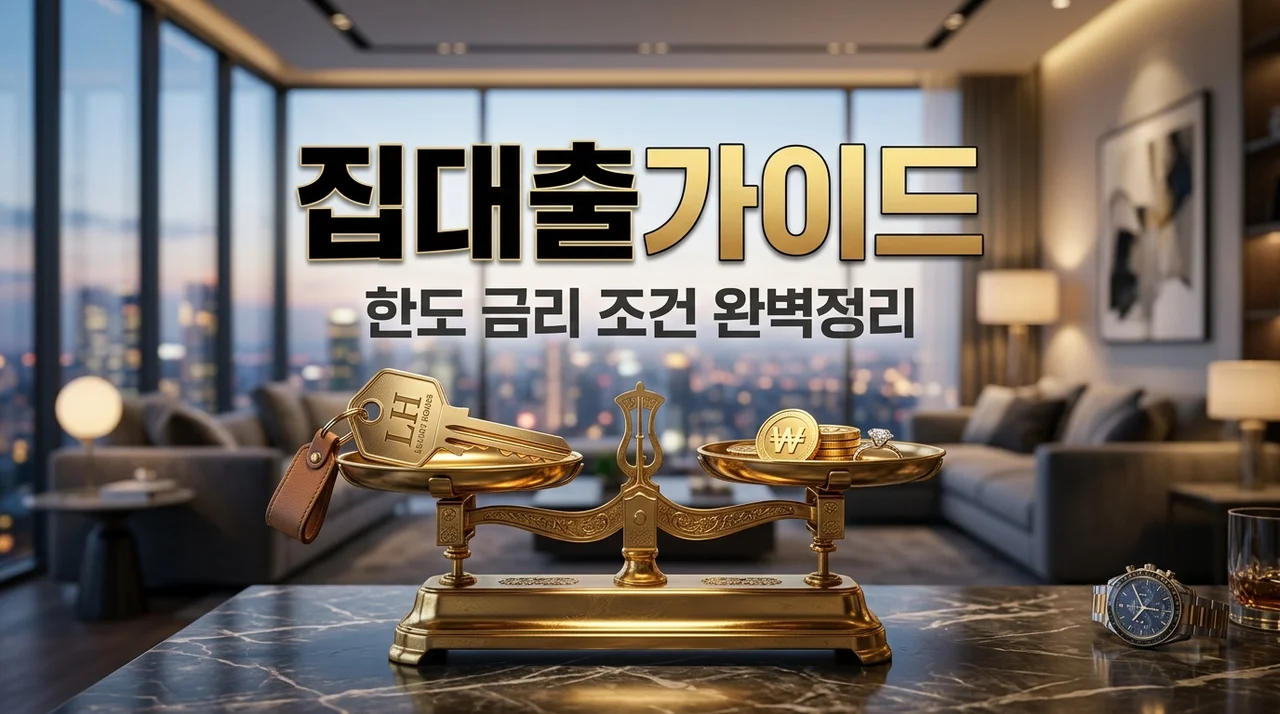 집대출 한도 금리 조건 총정리: LTV 90%부터 내 집 사수 전략까지
