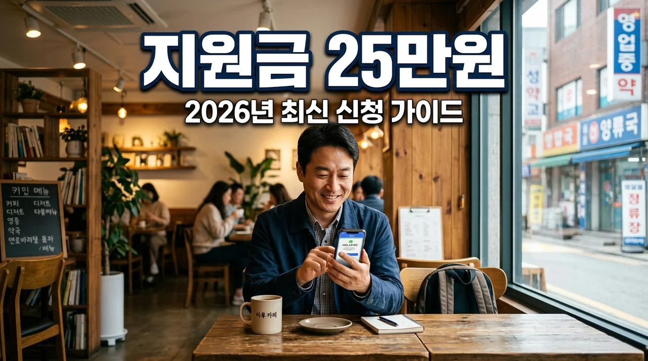 소상공인지원금 25만원 신청방법 및 2026년 정책자금 완벽가이드