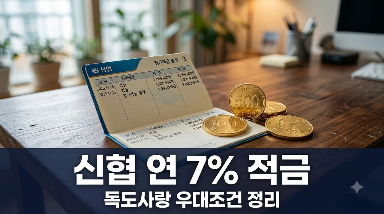 신협 독도사랑적금 연 7% 금리 우대 조건 및 비대면 가입 방법 총정리