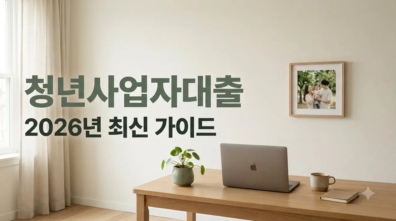 청년사업자대출 조건 및 종류 총정리 (2026년 정부지원 혜택)