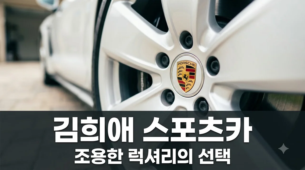 김희애 억대 스포츠카 선택, 그녀가 포르쉐 타이칸을 고른 진짜 이유