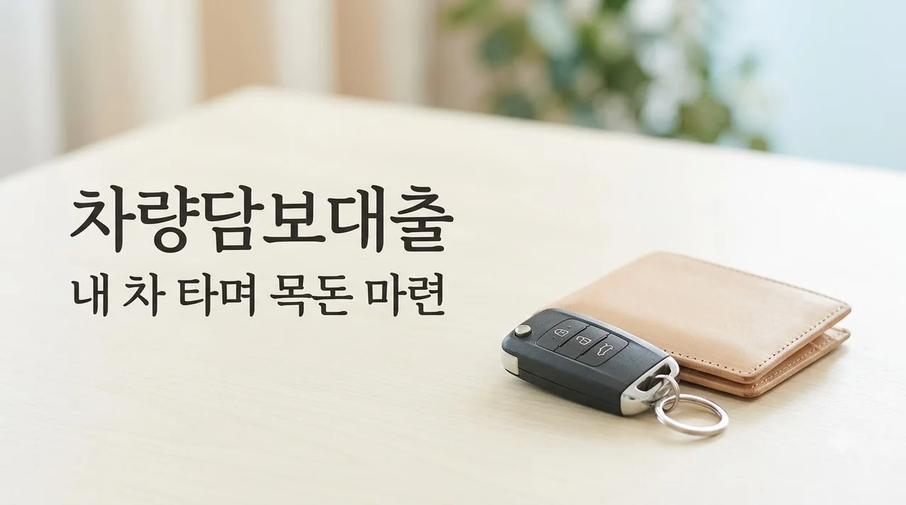 차량담보대출 조건 한도 금리 총정리: 내 차 타며 당일 대출 받는 법