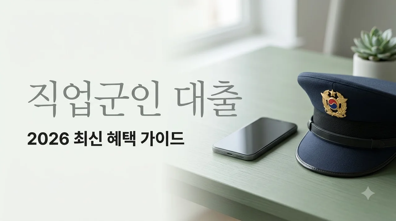 직업군인대출 조건 한도 금리 총정리: 2026년 최신 혜택 비교