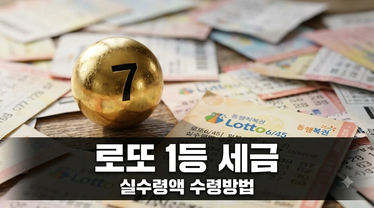 로또 1등 당첨금 세금 계산법과 수령 방법 총정리 (2026년 최신)