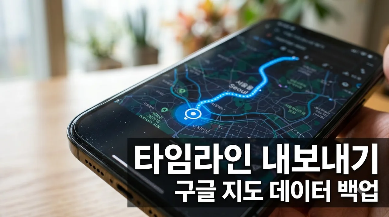 구글 타임라인 내보내기 방법 (JSON 추출 및 이동 동선 영상 제작)