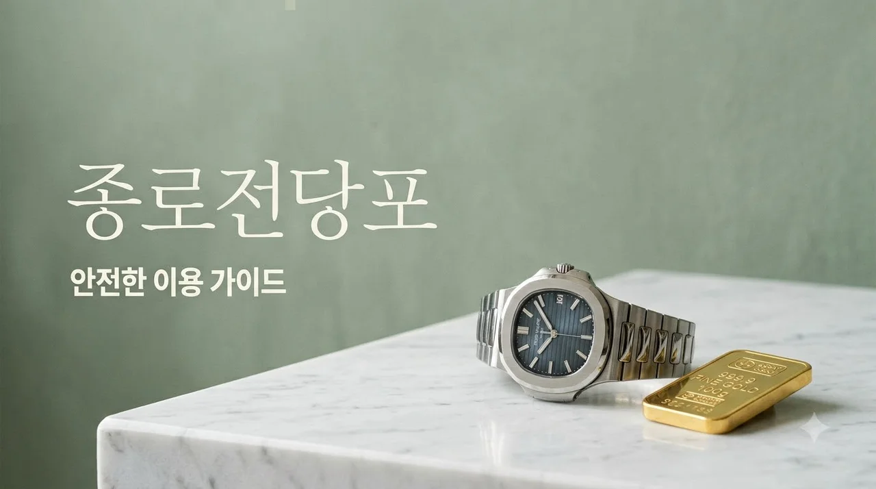 종로전당포 이용 가이드: 급전 필요할 때 안전하고 현명하게 빌리는 법