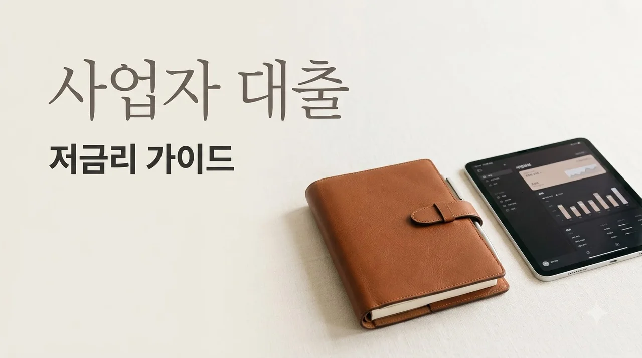 개인사업자대출 추천 Top 5 및 저금리 신청 방법 (2026 최신 가이드)