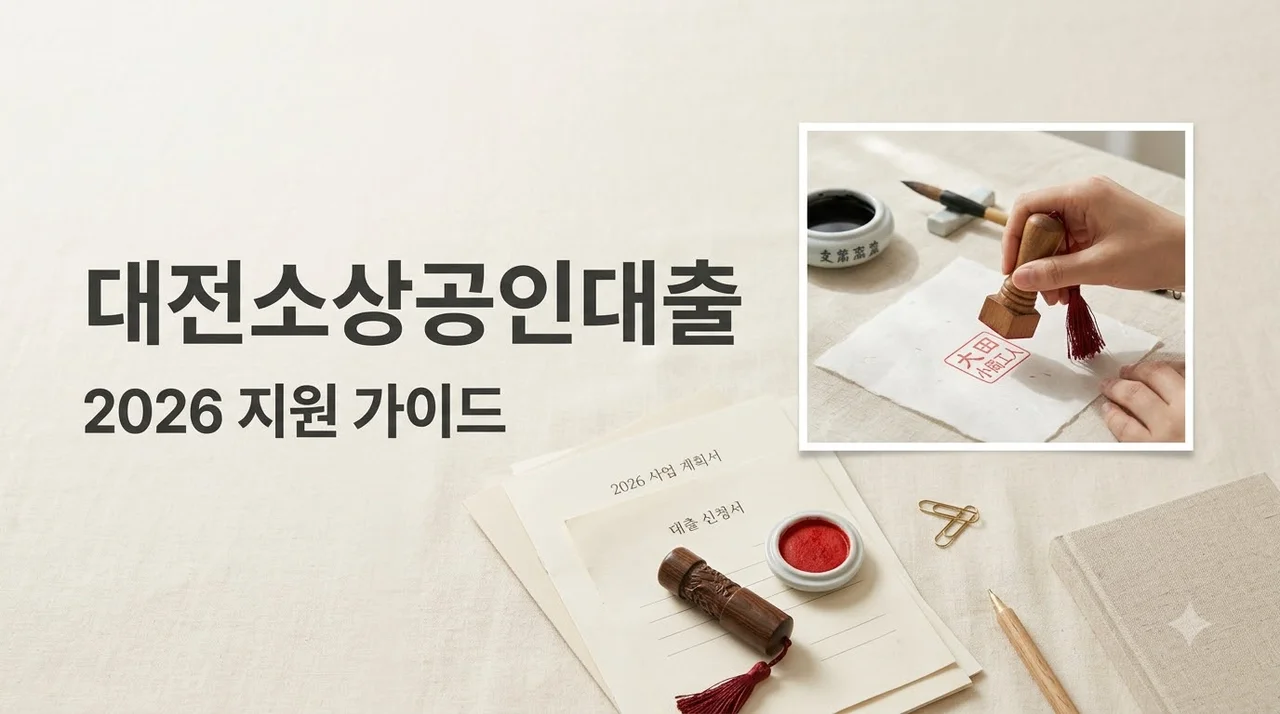 대전소상공인대출 2026 지원금 및 저금리 신청 방법 완벽 정리