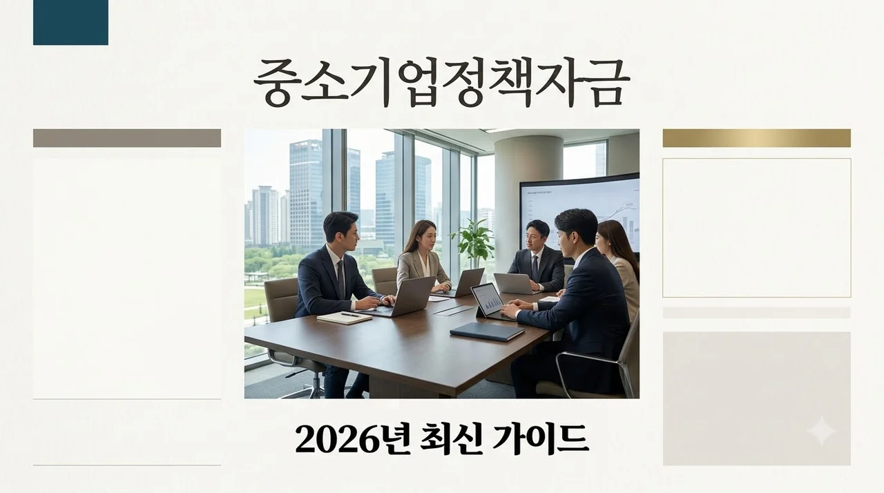 중소기업정책자금 신청 가이드: 2026년 조건 금리 서류 총정리