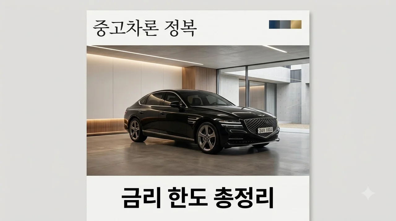 중고차론 금리 한도 완벽 가이드 | 2026년 최신 조건 및 신청 방법