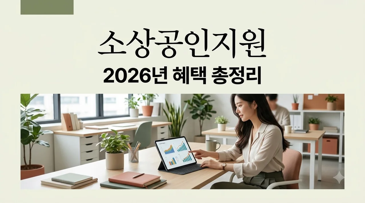 소상공인지원 2026년 혜택 총정리: 정책자금 신청부터 이자 지원까지