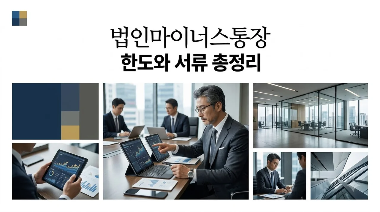 법인마이너스통장 한도 및 서류 완벽 가이드 | 2026년 최신 조건 정리