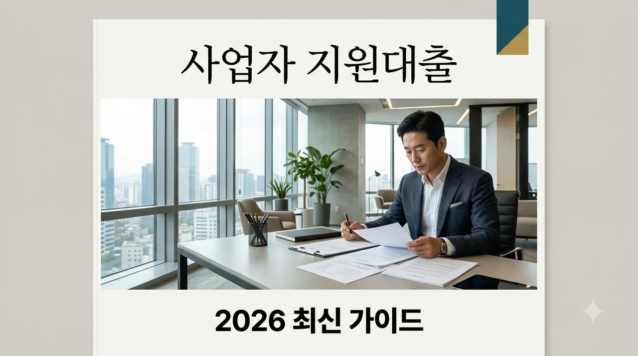 사업자정부지원대출 2026 자격 조건 및 신청 방법 (금리 한도 총정리)
