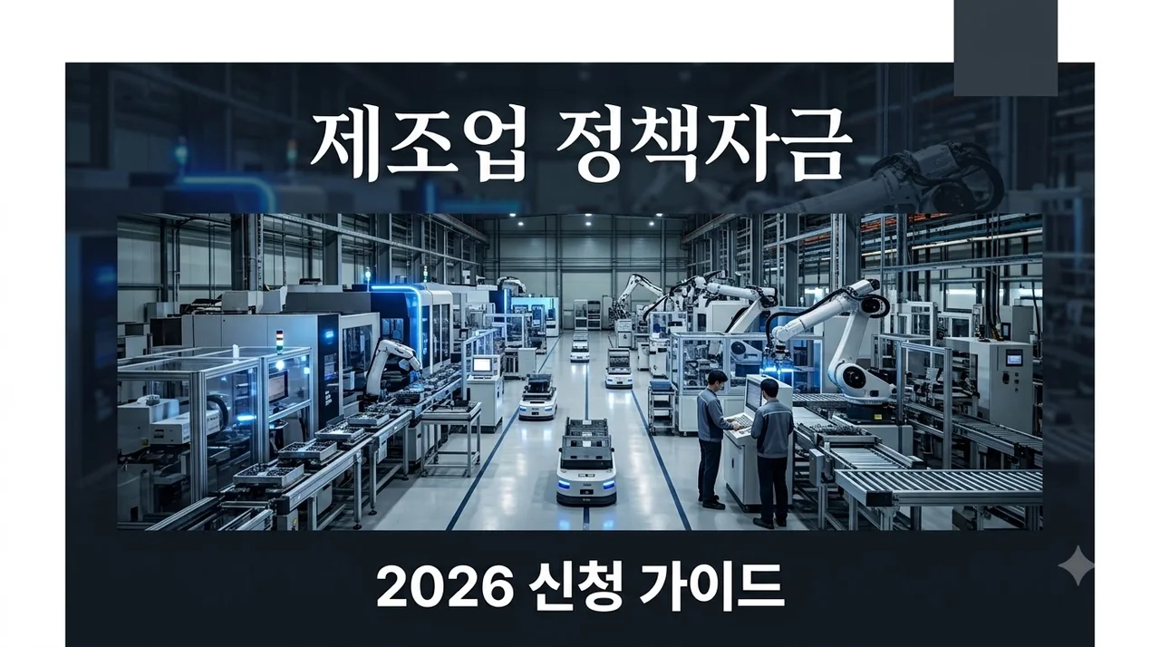 제조업정책자금 2026년 신청 가이드: 저금리 승인 확률 높이는 비결