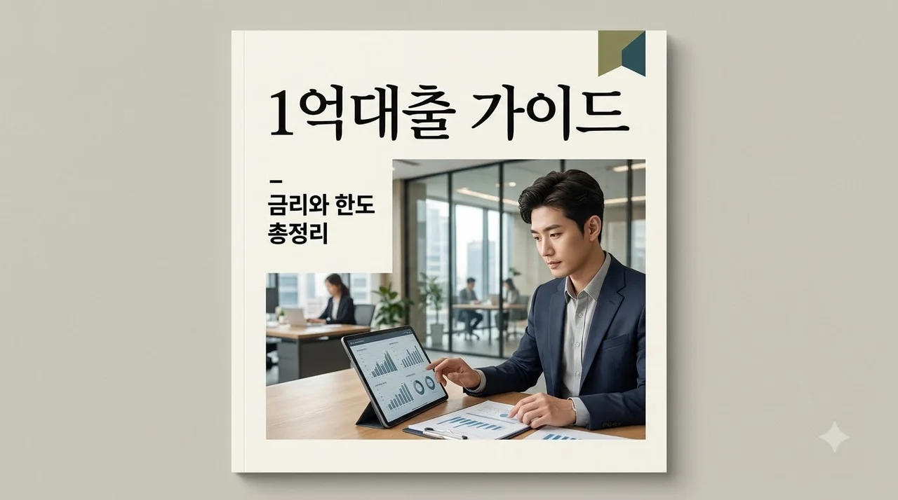 1억대출 한도 금리 조건 완벽 정리: 내 소득으로 가능할까?