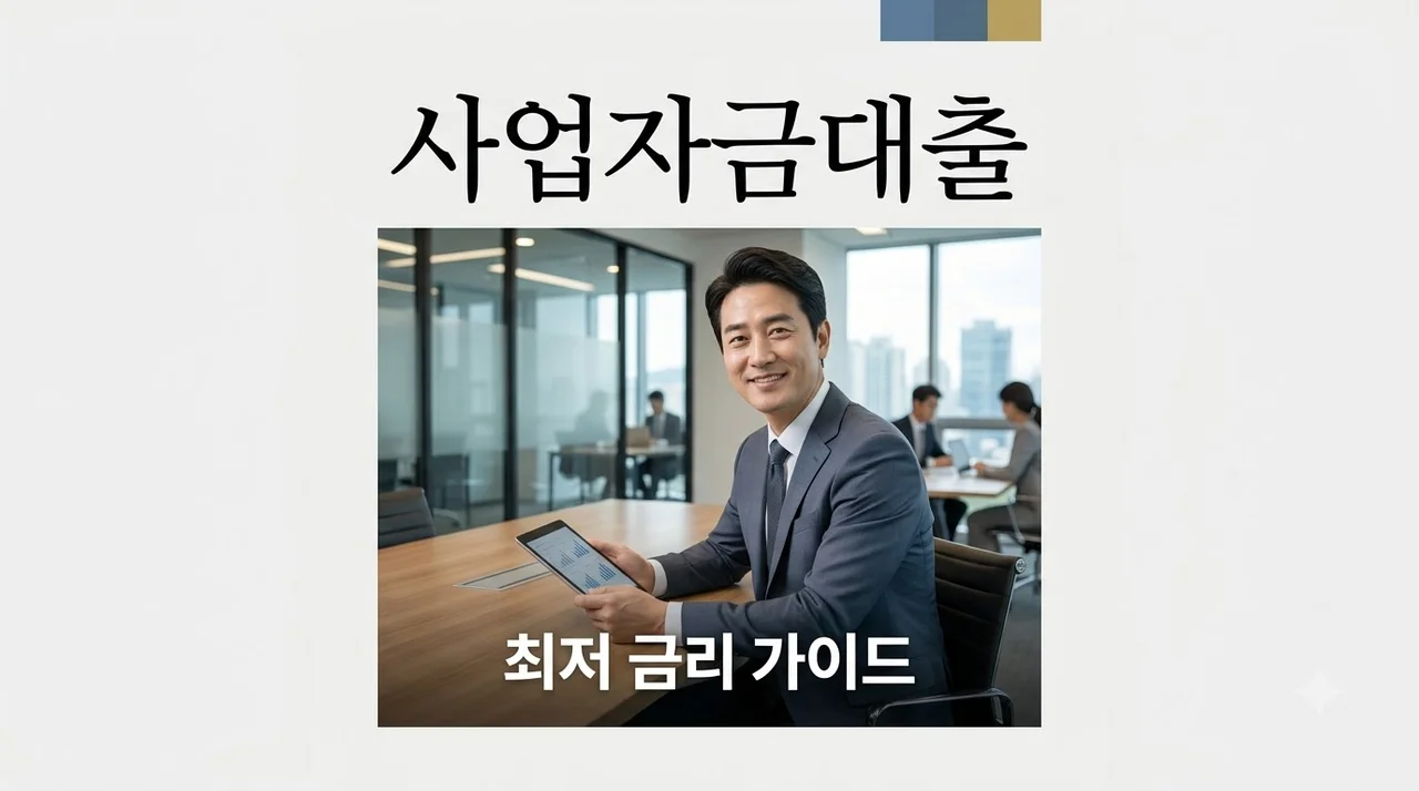 사업자금대출 추천 BEST 3: 정부지원부터 저금리 조건까지 총정리