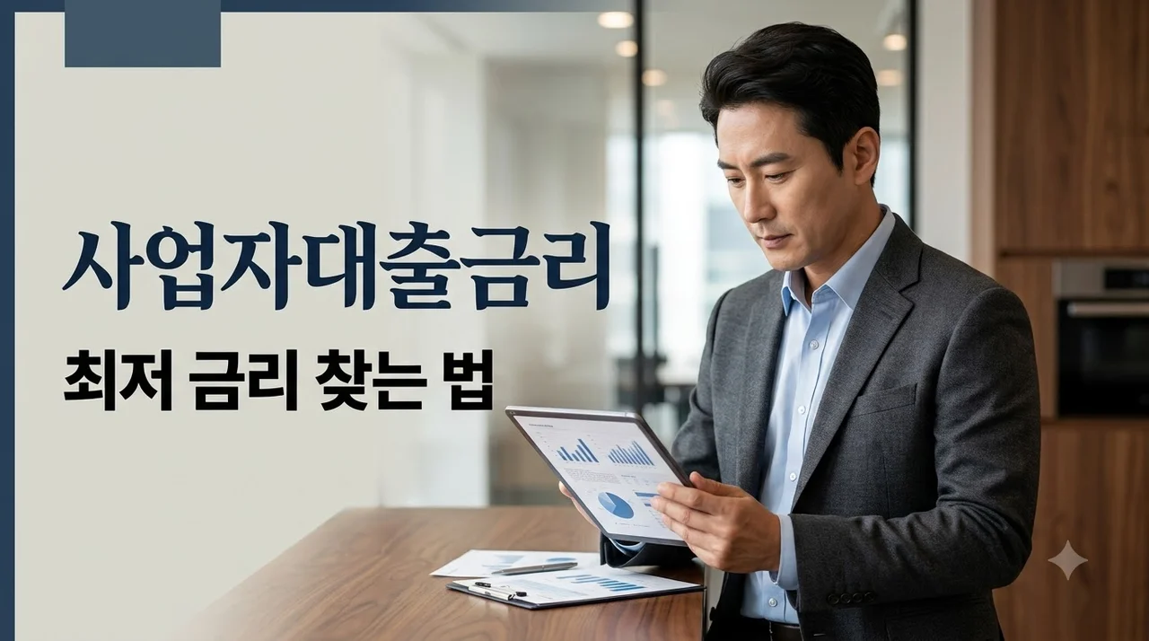 사업자대출금리 비교 및 최저 금리 받는 법 (2026년 최신 가이드)