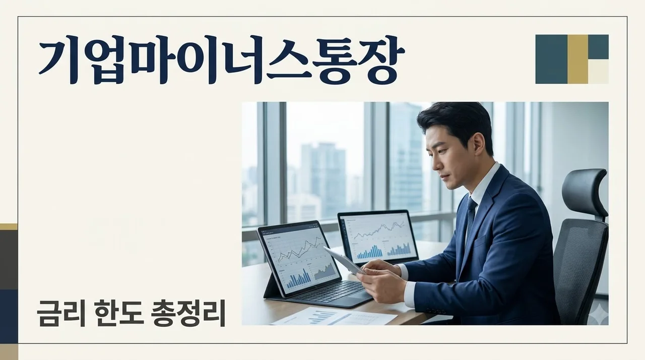 기업마이너스통장 금리 한도 비교 및 신청 서류 완벽 정리 가이드