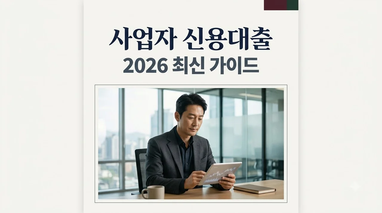 사업자신용대출 금리 비교 및 한도 높이는 5가지 실전 전략 (2026)