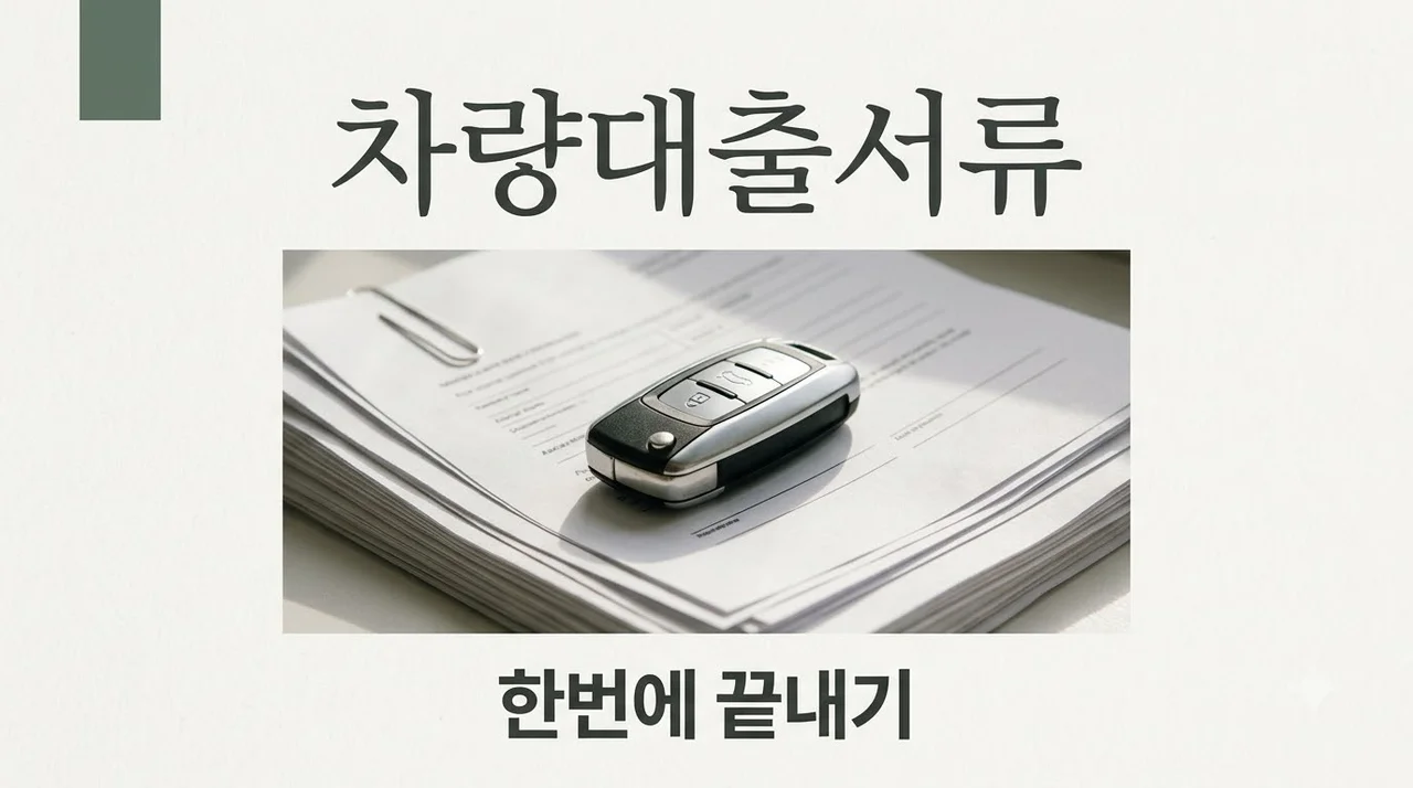 차량대출서류 완벽 정리! 직장인·사업자별 필수 리스트 및 주의사항