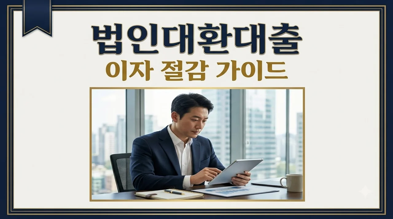 법인대환대출 조건 및 저금리 갈아타기 전략 총정리 (2026)